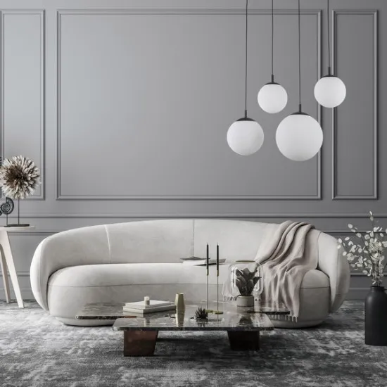 TK Lighting Esme fehér-fekete függesztett lámpa (TK-4790) E27 4 izzós IP20
