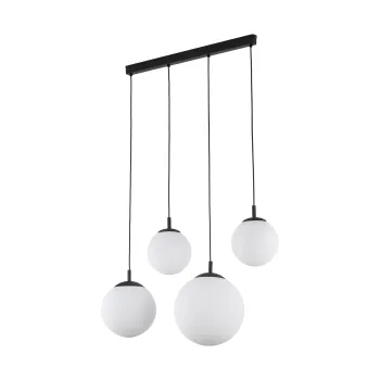 TK Lighting Esme fehér-fekete függesztett lámpa (TK-4790) E27 4 izzós IP20
