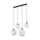 TK Lighting Esme fehér-fekete függesztett lámpa (TK-4790) E27 4 izzós IP20