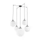 TK Lighting Esme fehér-fekete függesztett lámpa (TK-4791) E27 5 izzós IP20