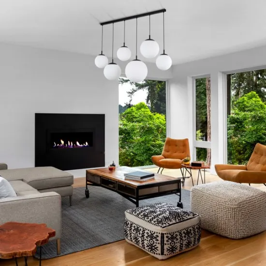 TK Lighting Esme fehér-fekete függesztett lámpa (TK-4792) E27 6 izzós IP20