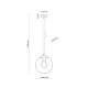 TK Lighting Esme grafit-átlátszó függesztett lámpa (TK-5379) E27 1 izzós IP20