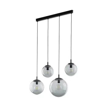 TK Lighting Esme grafit-fekete függesztett lámpa (TK-5381) E27 4 izzós IP20
