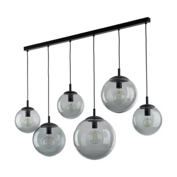 TK Lighting Esme grafit-fekete függesztett lámpa (TK-5383) E27 6 izzós IP20