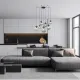 TK Lighting Esme grafit-fekete függesztett lámpa (TK-5385) E27 7 izzós IP20