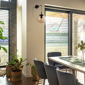 TK Lighting Esme átlátszó-bézs falikar (TK-5389) E27 1 izzós IP20