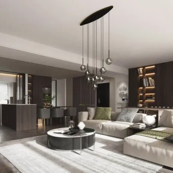 TK Lighting Estera fekete függesztett lámpa (TK-6148) G9 9 izzós IP20