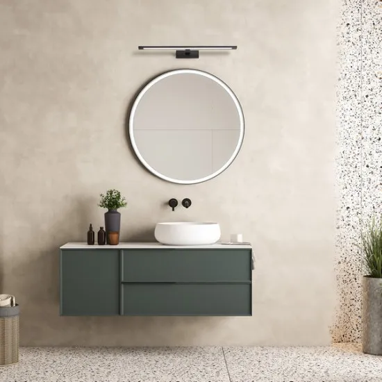TK Lighting Gallery fekete LED tükörvilágítás (TK-18002) LED 1 izzós IP44
