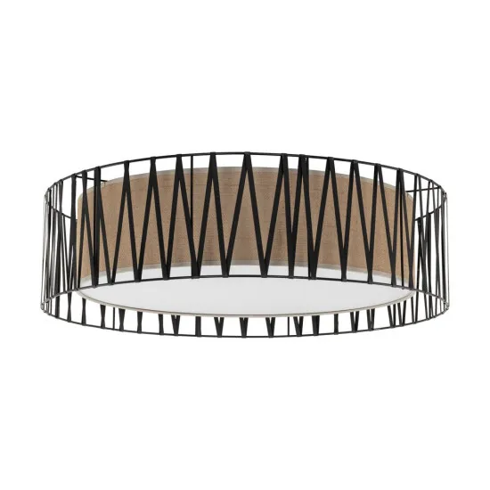 TK Lighting Harmony Nature fekete mennyezeti lámpa (TK-5940) E27 4 izzós IP20