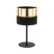 TK Lighting Hilton fekete-arany asztali lámpa (TK-16051) E27 1 izzós IP20