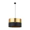 TK Lighting Hilton fekete-arany függesztett lámpa (TK-4346) E27 1 izzós IP20
