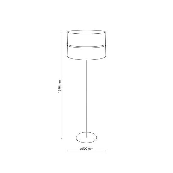 TK Lighting Hilton fekete-arany állólámpa (TK-5465) E27 1 izzós IP20