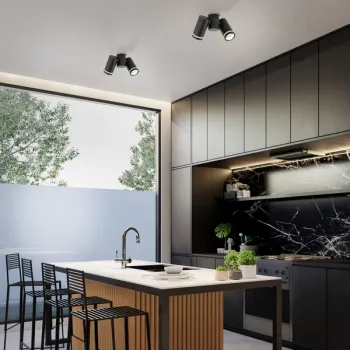 TK Lighting Jet fekete mennyezeti spotlámpa (TK-4539) GU10 2 izzós IP20