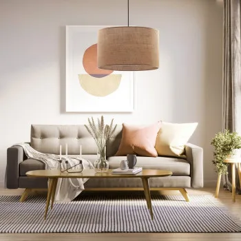 TK Lighting Juta bézs függesztett lámpa (TK-6582) E27 3 izzós IP20