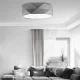 TK Lighting Kantoor szürke mennyezeti lámpa (TK-1566) E27 4 izzós IP20
