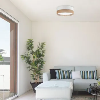 TK Lighting Linobianco fehér-barna mennyezeti lámpa (TK-6577) E27 4 izzós IP20