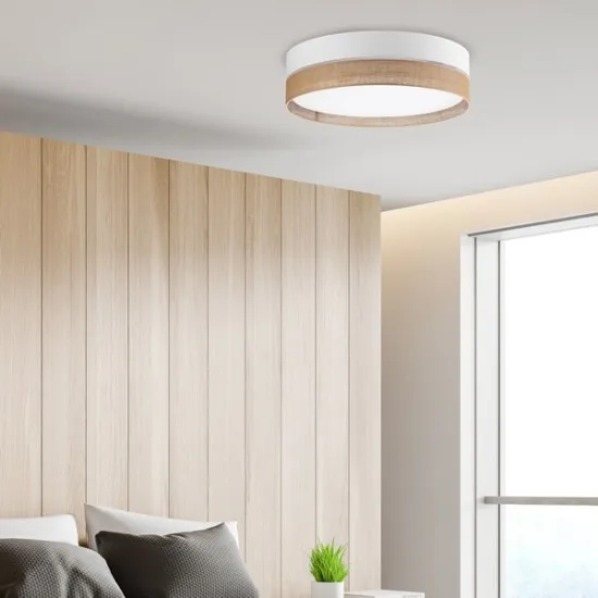 TK Lighting Linobianco fehér-barna mennyezeti lámpa (TK-6578) E27 4 izzós IP20