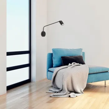 TK Lighting Logan fekete falikar (TK-4743) GU10 1 izzós IP20