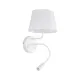 TK Lighting Maja fehér falikar (TK-10080) E27+G9 2 izzós IP20