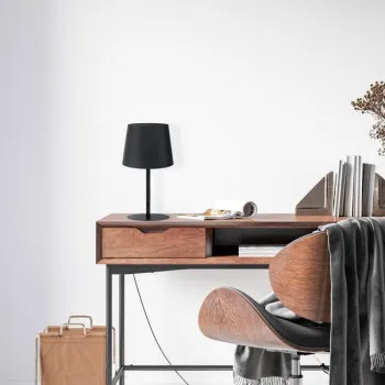 TK Lighting Maja fekete asztali lámpa (TK-2936) E27 1 izzós IP20