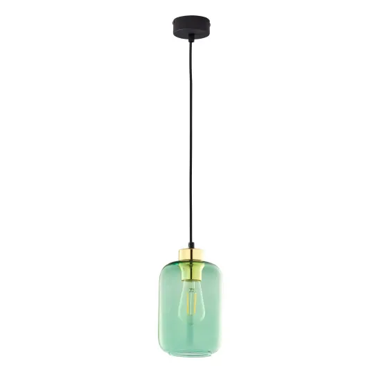 TK Lighting Marco átlátszó-zöld függesztett lámpa (TK-6696) E27 1 izzós IP20