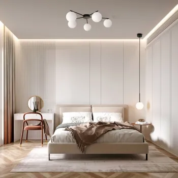 TK Lighting Martin fehér-fekete függesztett lámpa (TK-4502) G9 1 izzós IP20