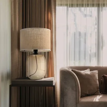 TK Lighting Melody bézs asztali lámpa (TK-5986) E27 1 izzós IP20