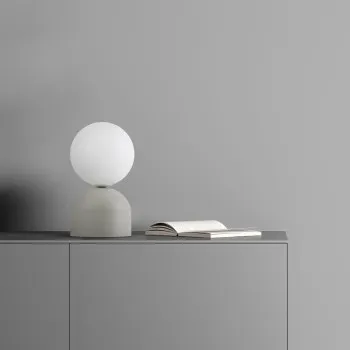 TK Lighting Miki szürke-fehér asztali lámpa (TK-16038) G9 1 izzós IP20