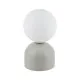 TK Lighting Miki szürke-fehér asztali lámpa (TK-16038) G9 1 izzós IP20