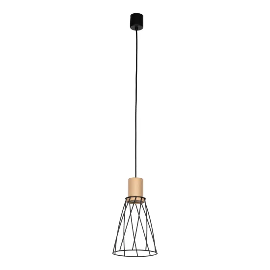 TK Lighting Modesto fekete-barna függesztett lámpa (TK-10155) GU10 1 izzós IP20