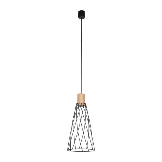 TK Lighting Modesto fekete-barna függesztett lámpa (TK-10157) GU10 1 izzós IP20