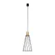 TK Lighting Modesto fekete-barna függesztett lámpa (TK-10157) GU10 1 izzós IP20