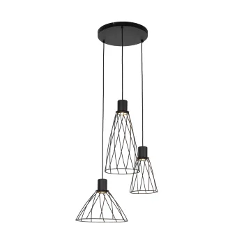 TK Lighting Modesto fekete függesztett lámpa (TK-10187) GU10 3 izzós IP20 TK Lighting Modesto fekete függesztett lámpa (TK-10187) GU10 3 izzós IP20
