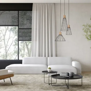 TK Lighting Modesto fekete-barna függesztett lámpa (TK-10188) GU10 3 izzós IP20