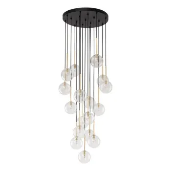 TK Lighting Nilos átlátszó-arany függesztett lámpa (TK-5945) G9 17 izzós IP20