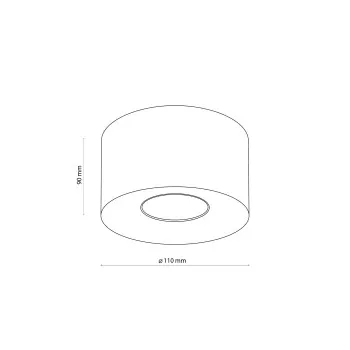 TK Lighting Orion fekete mennyezeti spotlámpa (TK-3236) GU10 1 izzós IP20