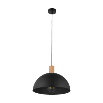 TK Lighting Oslo fekete-barna függesztett lámpa (TK-4852) E27 1 izzós IP20