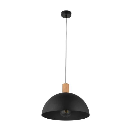 TK Lighting Oslo fekete-barna függesztett lámpa (TK-4852) E27 1 izzós IP20