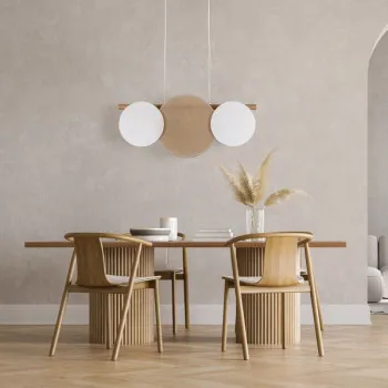 TK Lighting Pulse fehér-barna függesztett lámpa (TK-10005) E27 3 izzós IP20