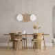 TK Lighting Pulse fehér-barna függesztett lámpa (TK-10005) E27 3 izzós IP20