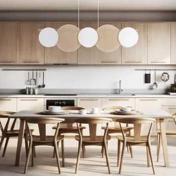 TK Lighting Pulse fehér-barna függesztett lámpa (TK-4815) E27 5 izzós IP20