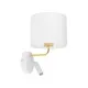 TK Lighting Richi fehér-arany falikar (TK-1370) E27+G9 2 izzós IP20