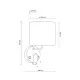 TK Lighting Richi fehér-ezüst falikar (TK-4236) E27+G9 2 izzós IP20