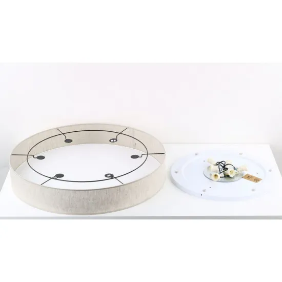 TK Lighting Rondo bézs mennyezeti lámpa (TK-5638) E27 6 izzós IP20