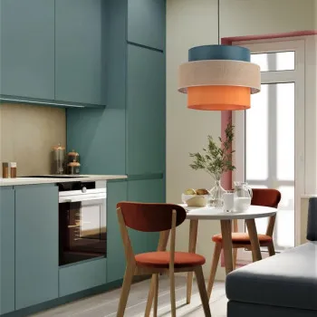 TK Lighting Trio színes-fekete függesztett lámpa (TK-2758) E27 1 izzós IP20