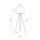 TK Lighting Umberto fehér-arany állólámpa (TK-6637) E27 1 izzós IP20