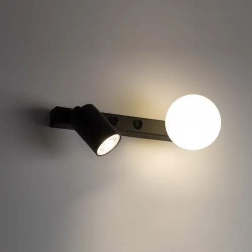 TK Lighting Vox fekete falikar (TK-10148) GU10+G9 2 izzós IP20