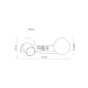 TK Lighting Vox USB fekete falikar (TK-10152) GU10+G9 2 izzós IP20