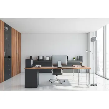 Trio Ackbar matt nikkel-fehér LED állólámpa (TRI-R42752107) LED 2 izzós IP20