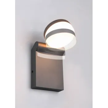 Trio Adour anracit-fehér LED kültéri falikar (TRI-245560142) LED 1 izzós IP44